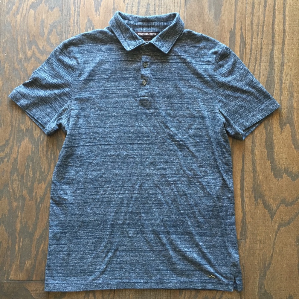 Micheal Kors Polo Mens Size Medium Dark Blue
